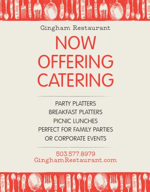 Catering Services Flyer