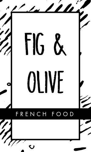 Black and White French Cafe Business Card