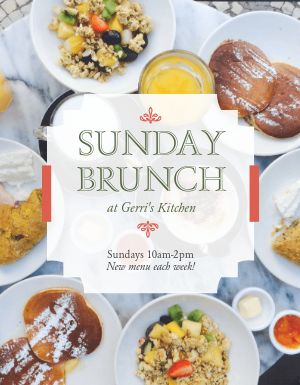 Sunday Brunch Signage