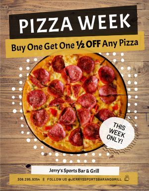 Pizza Week Flyer