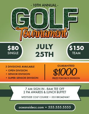 Golf Tournament Flyer