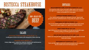 Simple Steakhouse Digital Menu Board