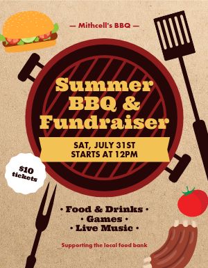 BBQ Fundraiser Flyer