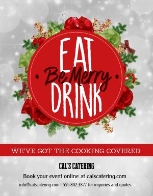 Christmas Party Catering Flyer