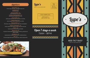 Country Mexican Menu Mailer