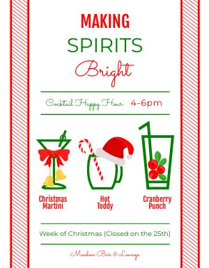 Christmas Spirits Flyer