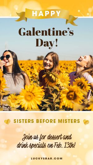 Sunflower Galentines FB Story