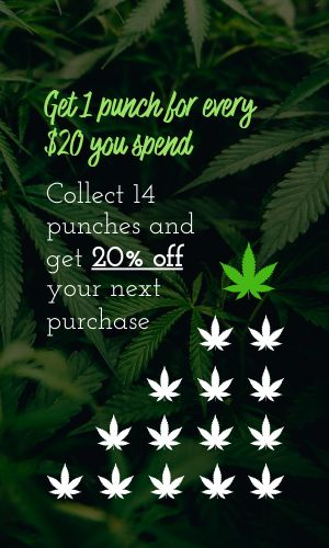 Cannabis Punch Card