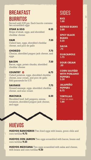 Gourmet Mexican Tall Digital Menu Board