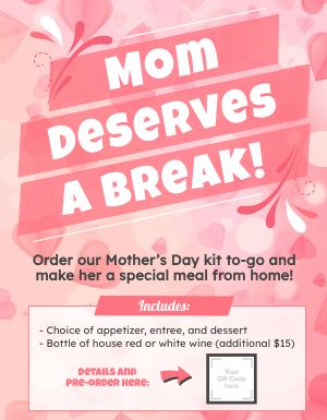 Mothers Day Meal Kit Signage