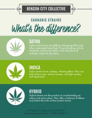 Cannabis Strains Flyer