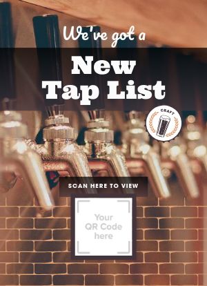 Brick Tap List Tabletop Insert