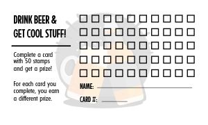 Beer Club Punch Card