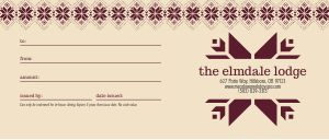 Winter Holiday Gift Certificate