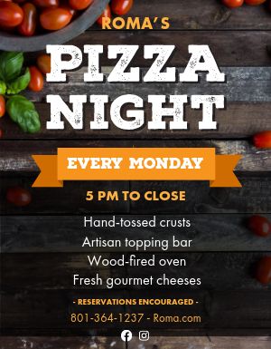 Restaurant Pizza Flyer