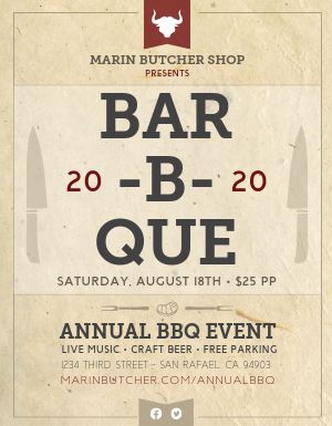 BBQ Event Flyer