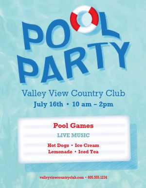 Pool Party Flyer