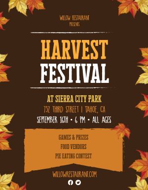 Harvest Festival Flyer