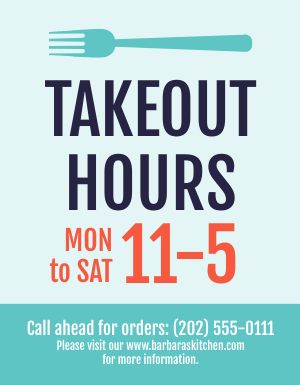 Takeout Operations Flyer