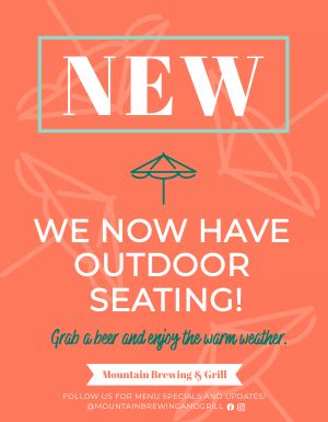 Outdoor Seating Promo