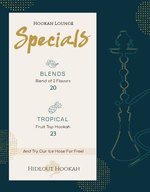 Upscale Hookah Flyer