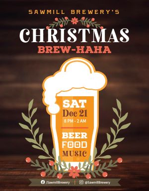 Christmas Beer Flyer