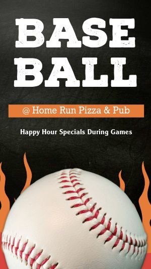 Baseball Pizza Facebook Story