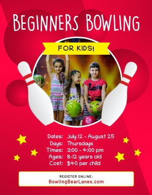 Beginners Bowling Flyer