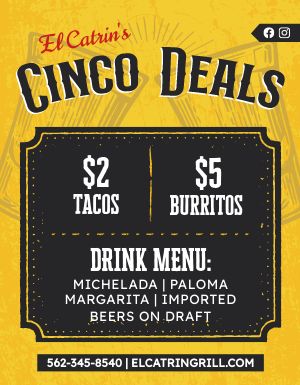 Cinco Deals Flyer