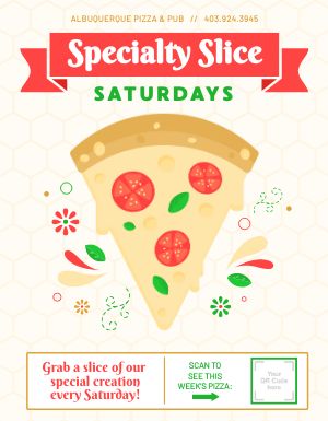 Specialty Pizza Flyer