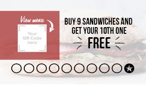 Sandwich Punch Card