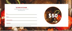 Customizable Fall Gift Certificate