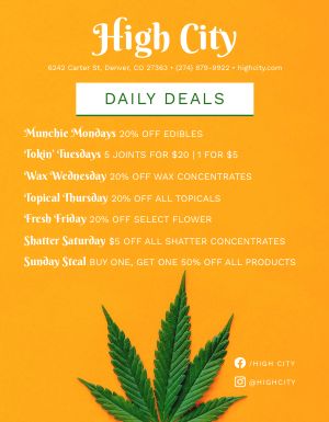 Dispensary Deals Signage