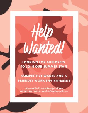 Summer Staff Flyer