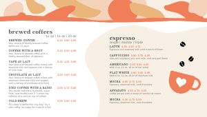 Coffee Digital Menu Board Inspiration