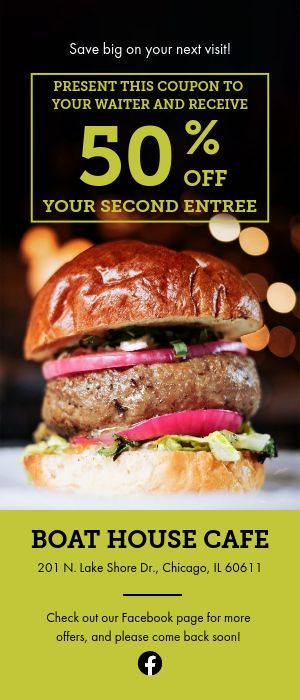 Burger Rack Card