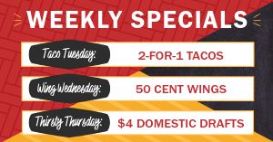 Weekly Specials Facebook Post