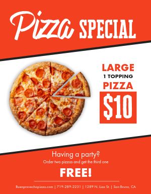 Pizza Special Flyer