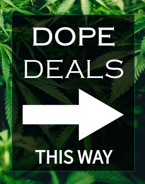 Dispensary Deals Sidewalk Board