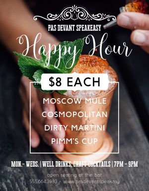 Happy Hour Photo Flyer