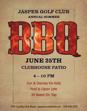 Summer BBQ Flyer