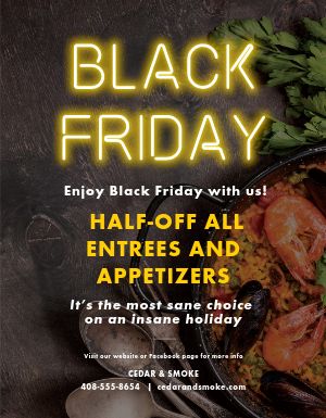 Black Friday Food Flyer