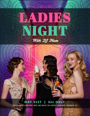 Ladies Nightclub Flyer