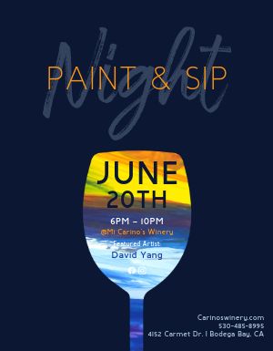 Paint and Sip Night Flyer