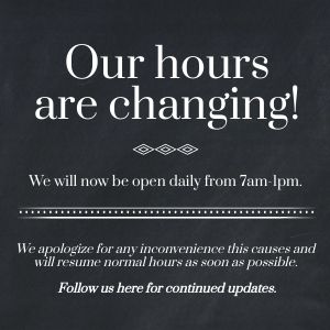 Shortened Hours Instagram Post