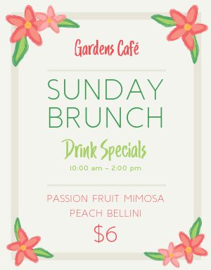 Garden Brunch Flyer