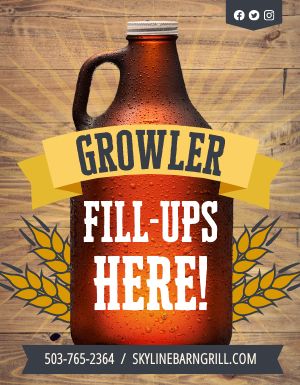 Growler Fill Up Flyer