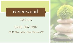 Spa Treatment Business Card