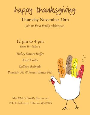 Family Thanksgiving Flyer