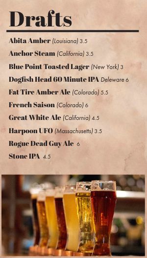 Rustic DIY Taphouse Digital Menu Display